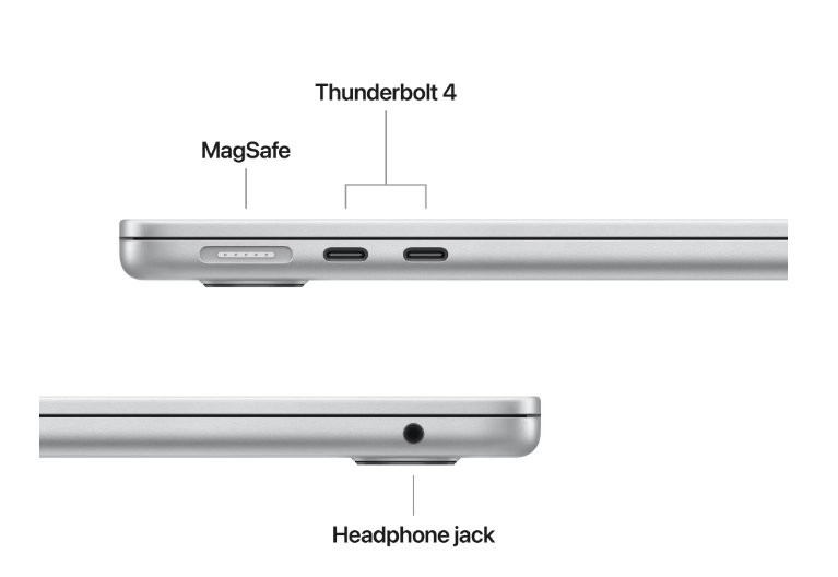 MacBook Air 13.6" Retina/Apple M4 (CPU 10-core, GPU 10-core, Neural Engine16-core)/16GB/512GB - Silver - INT KB (2025) 35W USBâ€‘C [3]
