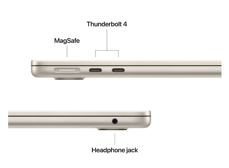 MacBook Air 13.6" Retina/Apple M4 (CPU 10-core, GPU 10-core, Neural Engine16-core)/24GB/512GB - Starlight - INT KB (2025) [3]