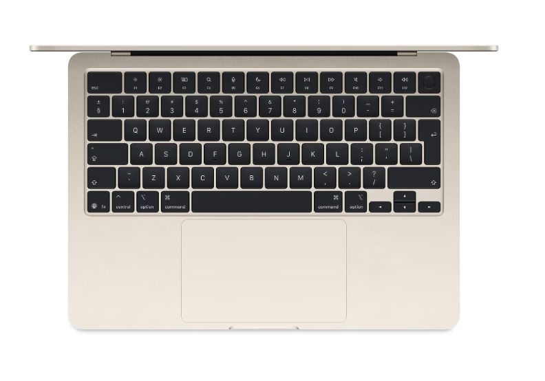 MacBook Air 13.6" Retina/Apple M4 (CPU 10-core, GPU 8-core, Neural Engine16-core)/16GB/256GB - Starlight - INT KB (2025) 30W USBâ€‘C [2]