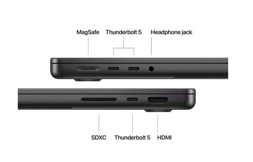 MacBook Pro 14.2"/Apple M4 Max (CPU 14-core, GPU 32-core, Neural Engine16-core)/36GB/1TB - Space Black - INT KB [4]