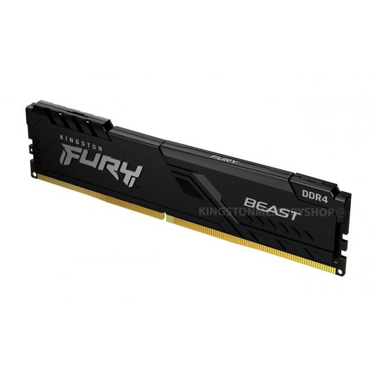 Memorie RAM Kingston DDR4 32GB 3200Mhz CL16 1.35V Dual Channel Kit Fury Beast RGB Black XMP [2]