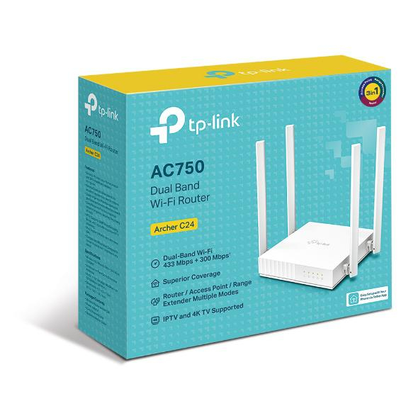 Router wireless TP-LINK Archer C24, AC750, WiFI 5, Dual-Band [4]