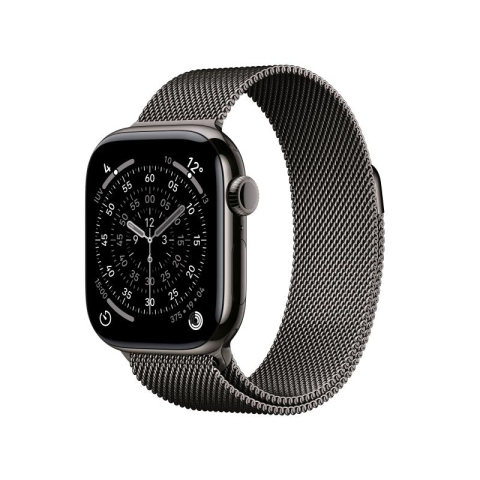 Smartwatch, bratara fitness - Apple Watch Series 11&nbsp;GPS + Cellular 42mm&nbsp;Slate Titanium Case with Slate Milanese Loop