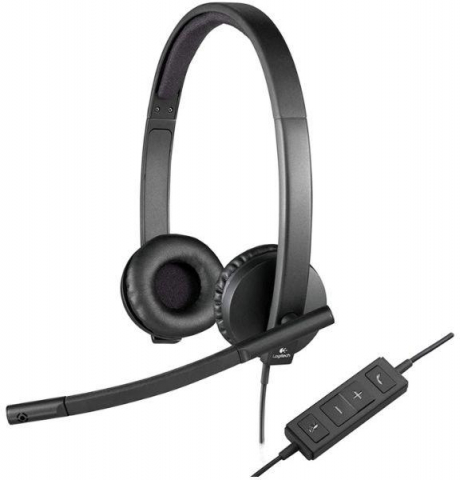 Casti Logitech H820E Dual, Wireless, Negru [2]