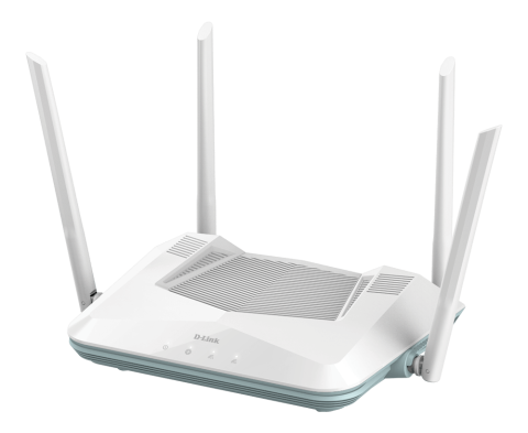 D-LINK AX3200 Smart Router Dual-Band R32, Interfata: 4 x 10/100/1000, 1 x WAN GB, Standarde wireless: IEEE 802.11ax/ac/n/g/b/k/v/a/h, IEEE 802.3u/ab, 4 x antene externe, viteza wireless: 2.4 GHz Up to [3]