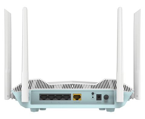 D-LINK AX3200 Smart Router Dual-Band R32, Interfata: 4 x 10/100/1000, 1 x WAN GB, Standarde wireless: IEEE 802.11ax/ac/n/g/b/k/v/a/h, IEEE 802.3u/ab, 4 x antene externe, viteza wireless: 2.4 GHz Up to [1]