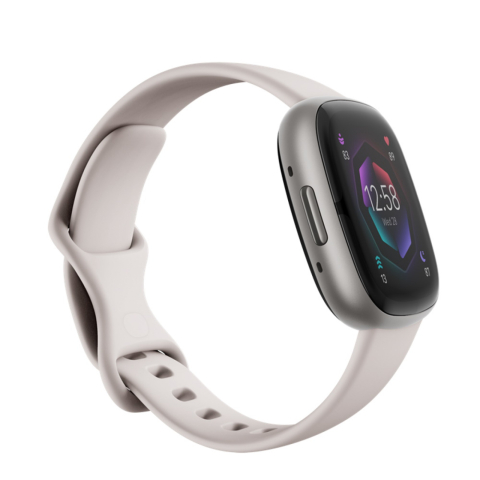 Fitbit Sense 2 Lunar White Platinum Aluminum [1]