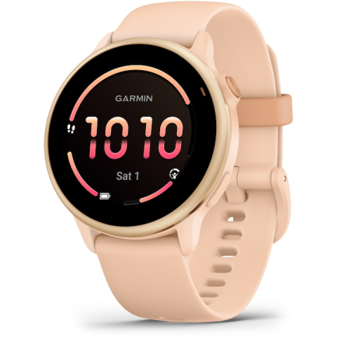 Smartwatch, bratara fitness - Garmin vivoactive 6  42mm Pink Dawn Metallic