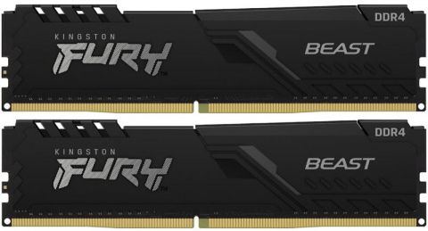 Memorii RAM - Kingston FURY Beast 16GB DDR4 3200MHz CL16 Dual Channel Kit