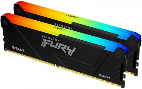 Memorii RAM - Kingston FURY Beast RGB 16GB DDR4 3200MHz