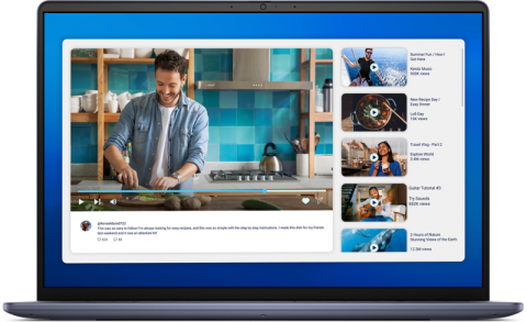 Laptop, Tablete & Telefoane - Laptop Dell 16 DC16251, 16.0-inch 16:10 FHD+ (1920x1200) Anti-Glare Non- Touch 300nits WVA/IPS Display with ComfortView, Midnight Blue Power Button with Fingerprint Reader, Intel(R) Core(TM) 7 150U (1