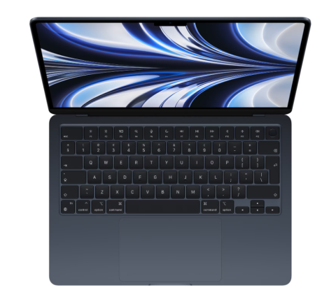 MacBook Air 13.6" Retina/Apple M2 (CPU 8-core, GPU 8-core, Neural Engine16-core)/16GB/256GB - Midnight - INT KB (2022) [1]
