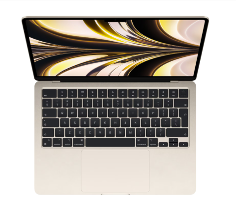 MacBook Air 13.6" Retina/Apple M2 (CPU 8-core, GPU 8-core, Neural Engine16-core)/16GB/256GB - Starlight - INT KB (2022) [1]