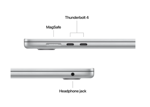 MacBook Air 15.3" Retina/Apple M4 (CPU 10-core, GPU 10-core, Neural Engine16-core)/16GB/512GB - Silver - INT KB (2025) [2]