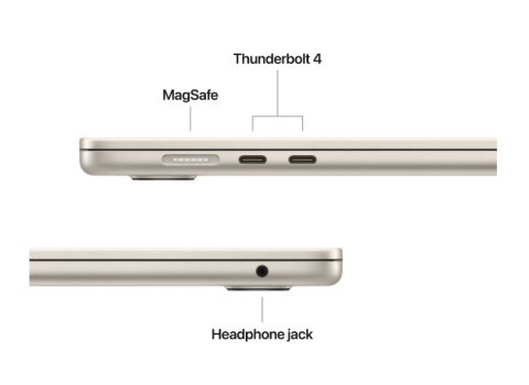 MacBook Air 15.3" Retina/Apple M4 (CPU 10-core, GPU 10-core, Neural Engine16-core)/16GB/512GB - Starlight - INT KB (2025) [1]