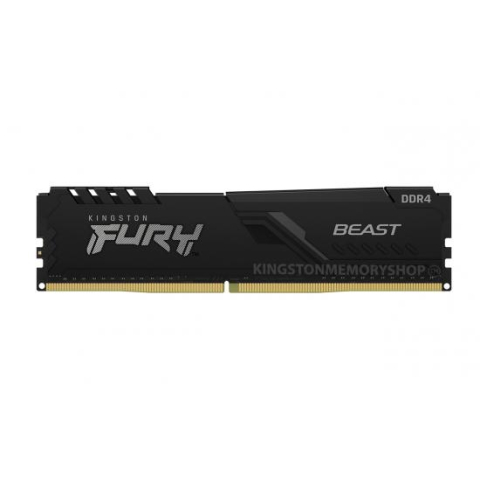 Componente PC - Memorie RAM Kingston DDR4 32GB 3200Mhz CL16 1.35V Dual Channel Kit Fury Beast RGB Black XMP