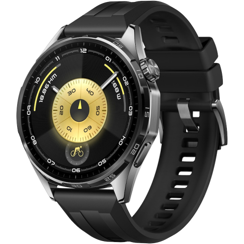 Smartwatch, bratara fitness - Smartwatch Huawei Watch GT 6 46MM Black Stainless Steel Case