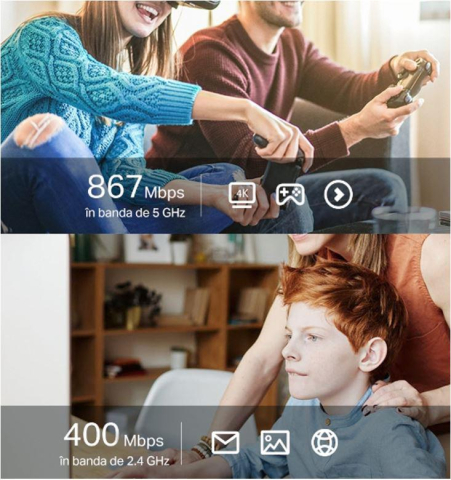 TP-link AC1300 Mini Adaptor USB Wireless MU-MIMO, ARCHER T3U Nano; USB 2.0;dimensiuni: 19.85 &times; 15.7 &times; 7.39 mm, Standarde wireless: IEEE 802.11b/g/n 2.4 GHz, IEEE 802.11a/n/ac 5 GHz, Dual-B [2]