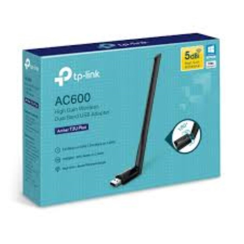 PC, Periferice & Software - Tp-link AC600 High Gain Wireless Dual Band USB Adapter, ARCHER T2U PLUS; USB 2.0; 5dBi Antenna; Wireless Standards: IEEE 802.11b/g/n 2.4 GHz, IEEE 802.11a/n/ac 5GHz; Wireless Speeds: 600 Mbps (200 Mbp