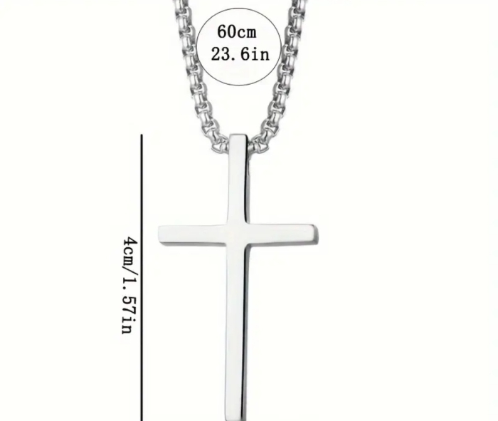 1 Colier cu Cruce din Oțel Inoxidabil [2]