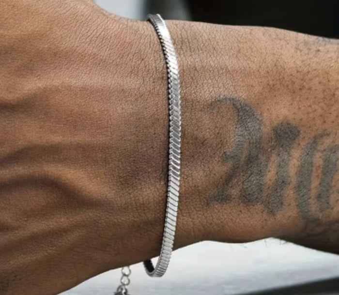 Brățară cu lanț de șarpe din oțel inoxidabil 304 pentru bărbați [6]