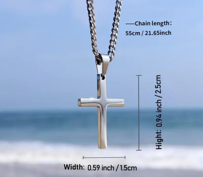 Colier simplu și casual din oțel inoxidabil pentru bărbați [2]