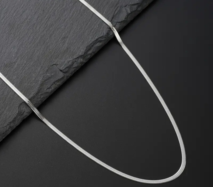 FAXHION Set Bărbați 3 piese Brățară și Colier Minimalist din Oțel Inoxidabil [5]