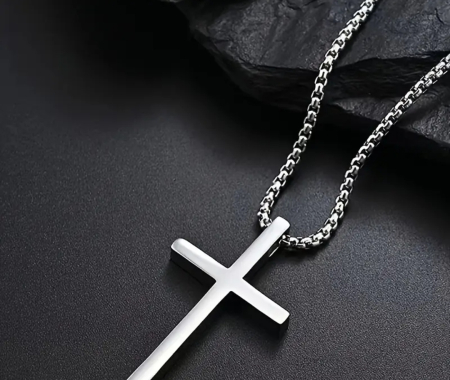 1 Colier cu Cruce din Oțel Inoxidabil [2]