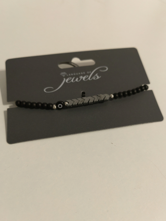 Pentru Barbati&Unisex – Handmade Accessories - Brățară de Vara Unisex cu Margele Negre