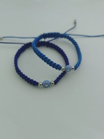 Pentru Barbati&Unisex – Handmade Accessories - - Brățară Bărbați Inimă Albastră