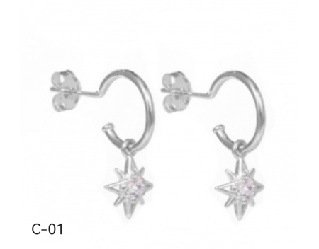 Produse Handmade - Cercei din Otel Inoxidabil [Steluta]