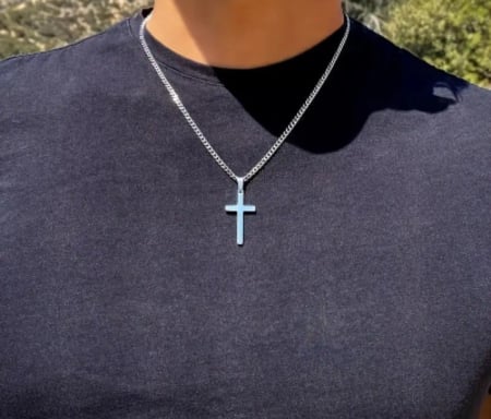 Pentru Barbati&Unisex – Handmade Accessories - Colier Pandantiv Cruce Neted pentru Bărbați și Femei