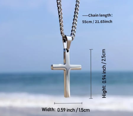 Colier simplu și casual din oțel inoxidabil pentru bărbați [1]