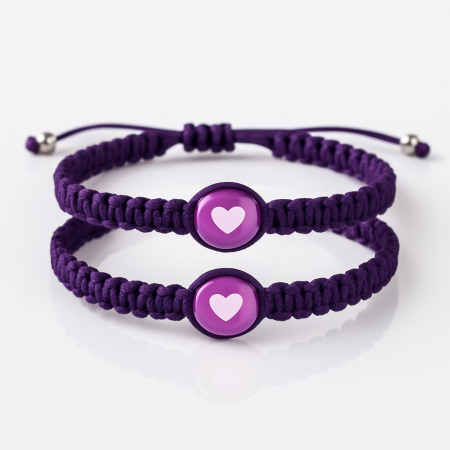 Pentru Barbati&Unisex – Handmade Accessories - Bratari Cuplu Doua inimi ,doua bratari,si o singura legatura