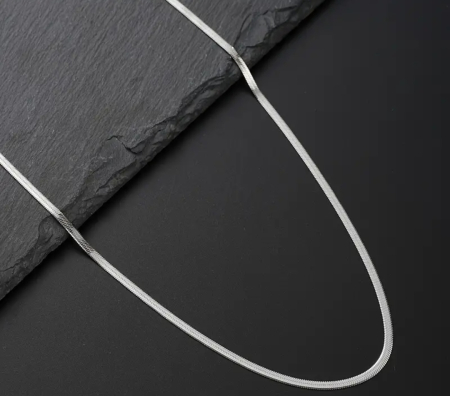 FAXHION Set Bărbați 3 piese Brățară și Colier Minimalist din Oțel Inoxidabil [4]