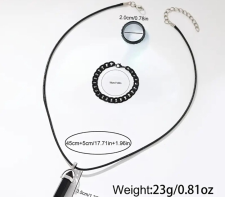 Pentru Barbati&Unisex – Handmade Accessories - Set Ceas Colier Bratara si inel