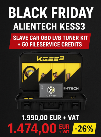 Service Starter Kits - Alientech KESS3 Slave Car OBD LVB Tuner kit + 50 FREE FileService Credits