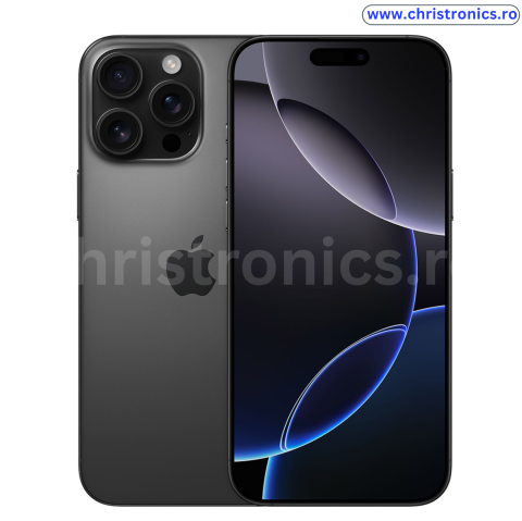 Telefoane Apple Sigilate - Apple iPhone 16 Pro Max, NOU SIGILAT Black Titanium 256 GB