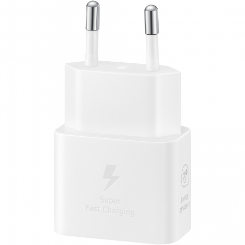 Incarcator Retea Samsung cu Cablu USB-C, 25W, 3A, 1 X USB-C, Alb ORIGINAL [3]
