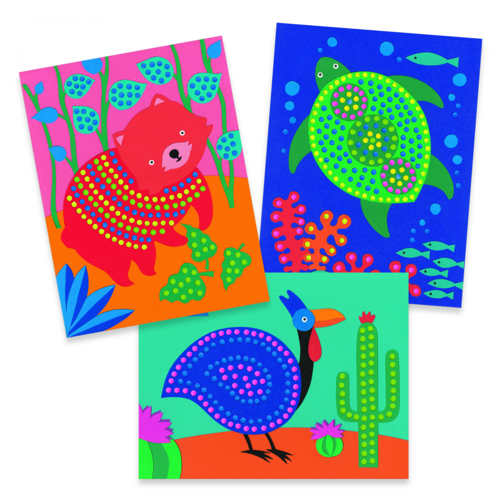 Atelier creativ cu buline Pointillisme, Djeco [5]