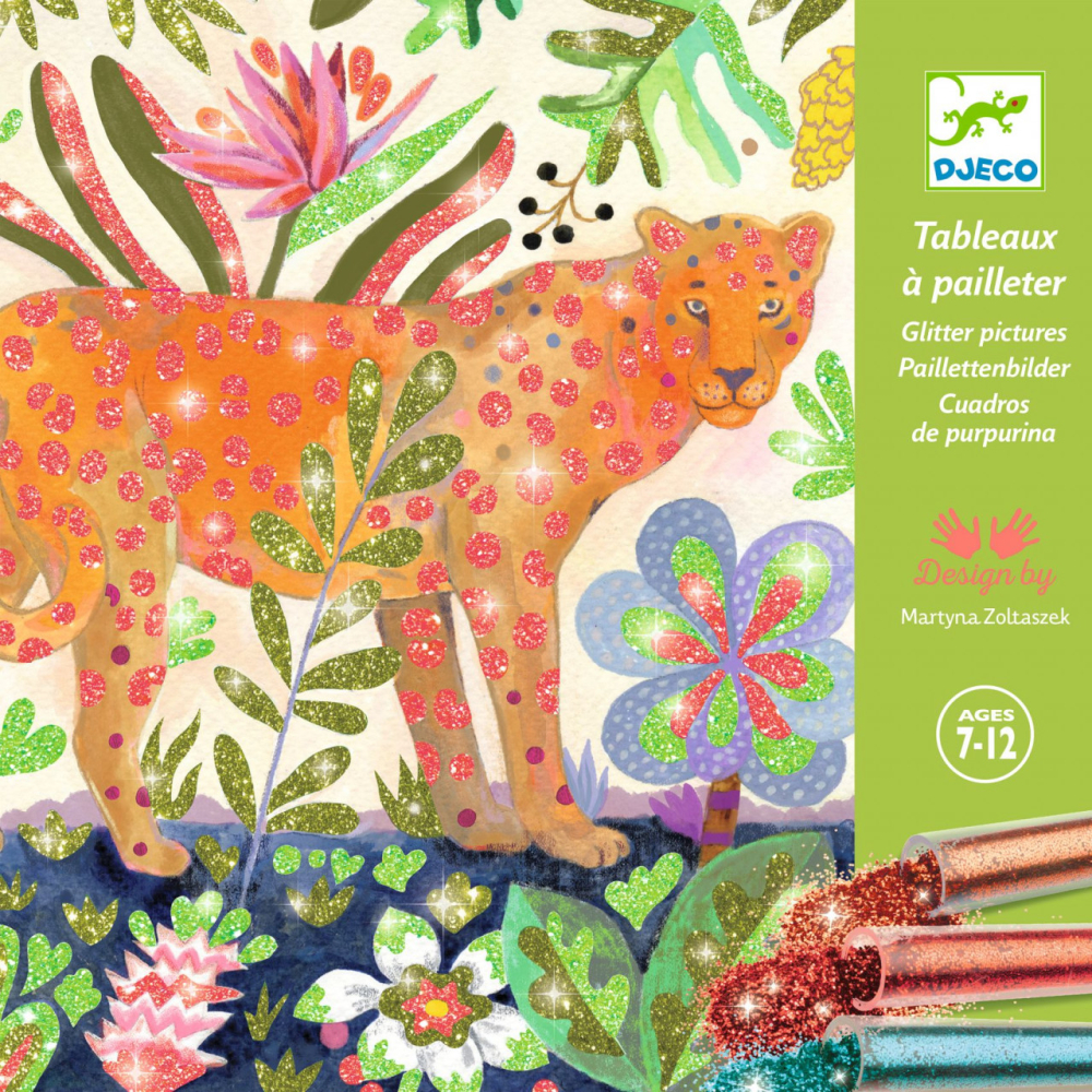 Atelier creativ cu sclipici Tropico, Djeco [2]