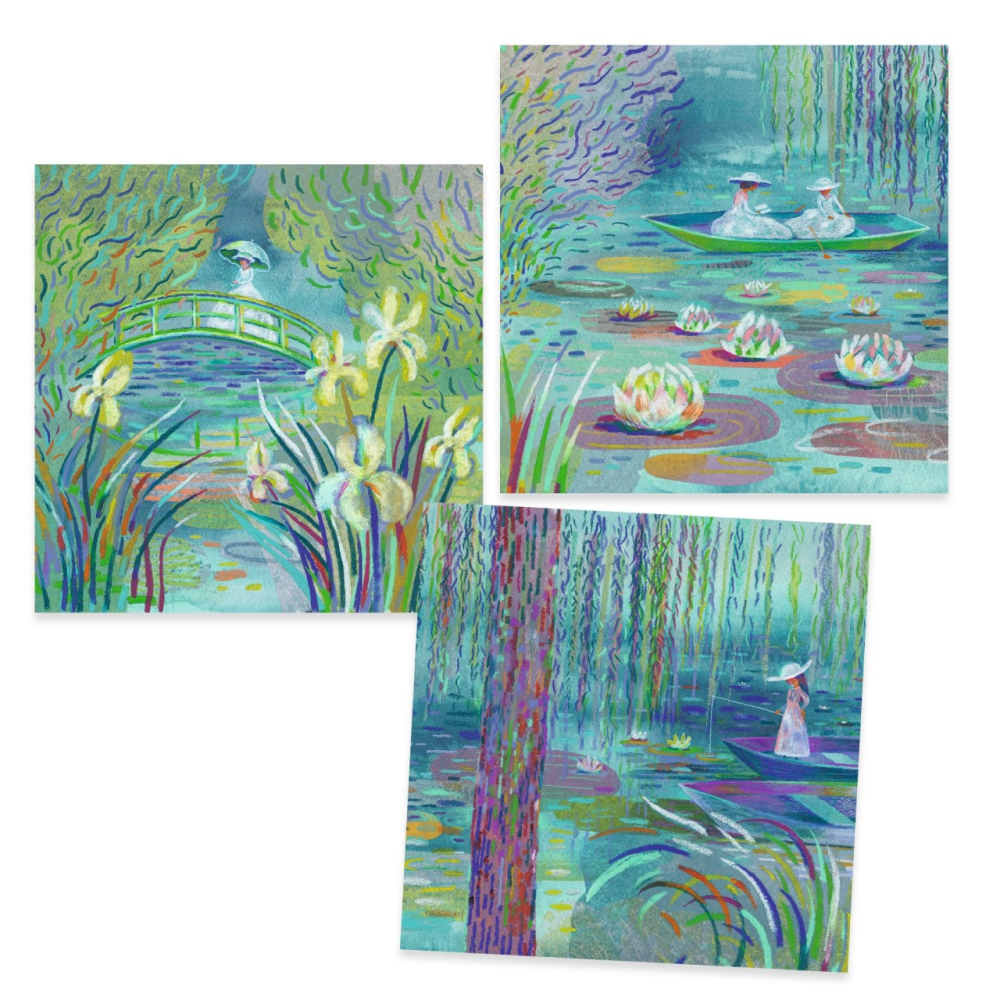 Atelier creativ Lacul cu nuferi Inspired by Monet, Djeco [3]