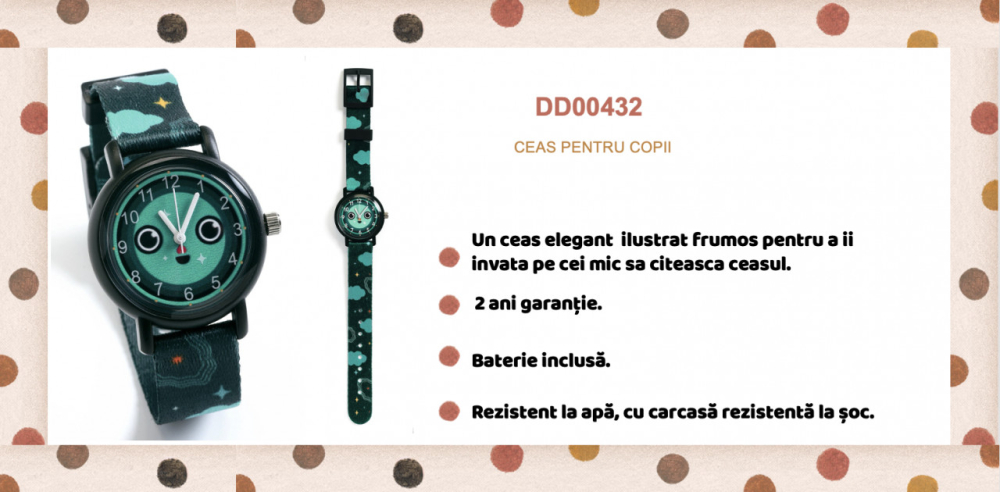 Ceas de mana Noapte buna, Djeco [4]