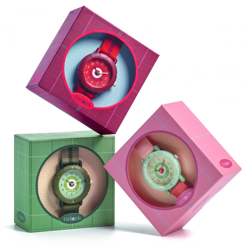 Ceas de mana Tinta roz, Djeco [3]