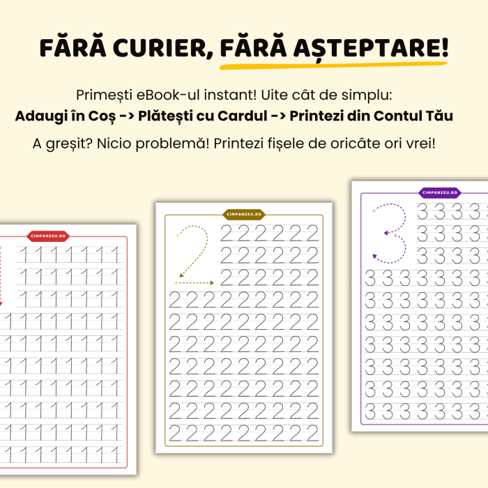 eBook | Cum Scriem Numerele 0-10 | Punem Bazele Matematicii [3]