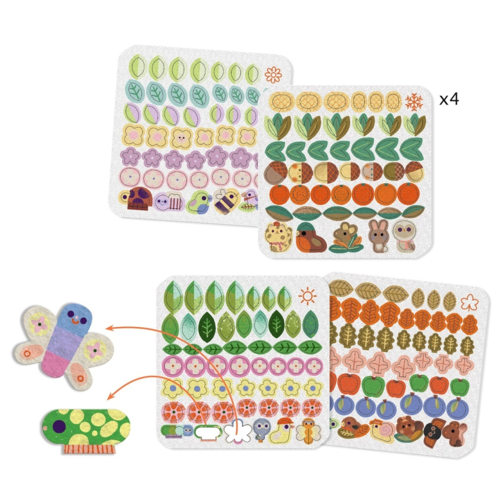 Joc creativ Colaj cu stickere din fetru, Djeco [4]