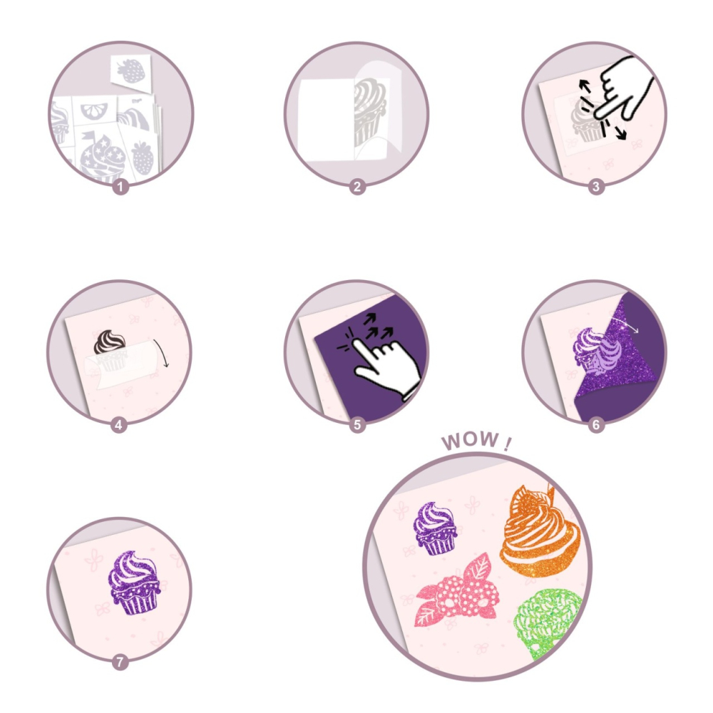 Joc creativ cu sclipici Delicii, Djeco [2]