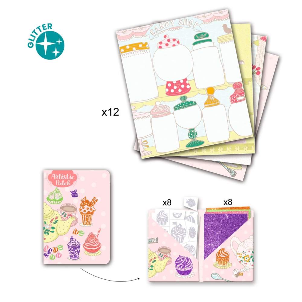 Joc creativ cu sclipici Delicii, Djeco [4]