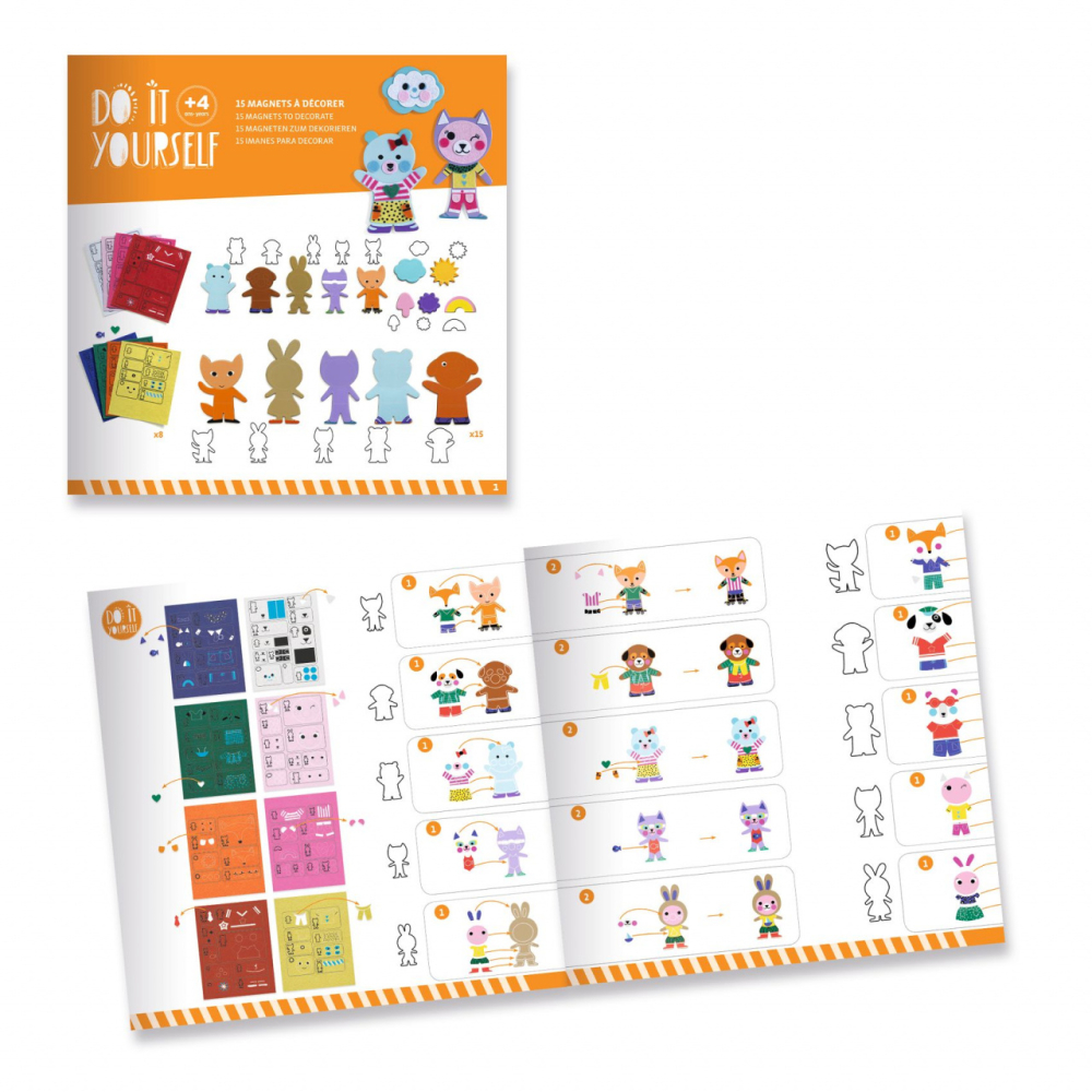 Joc creativ DIY Funky Familie, Djeco [4]