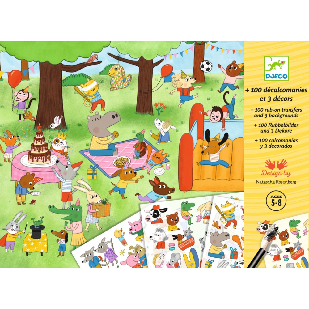 Joc creativ Transferuri cu tematica petreceri, Djeco [5]